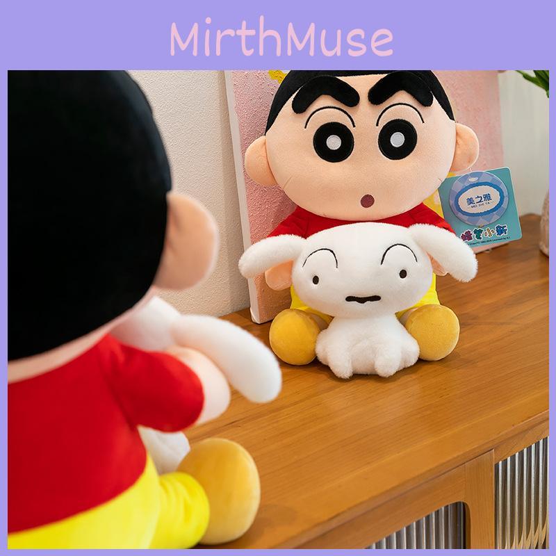 Nohara Shinchan Embraces Shiro Plush Toy Kids Soft Doll For Play Gifting And