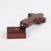 Magnetic Base Wood Cross Statue Handicraft Vintage Cross Ornament Portable Standing Crosses Figurine Office Desktop