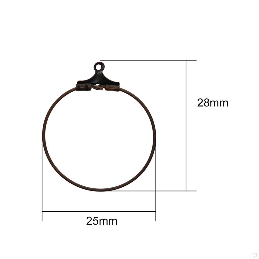 20 Pcs Rings Earring Beads Earwire