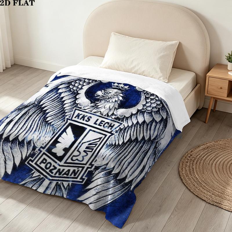 Lech Pozna Print Flannel Blanket, High quality Comfortable for All Seasons, Home Decor, Warmth and Comfort, Perfect for Christmas Gifts