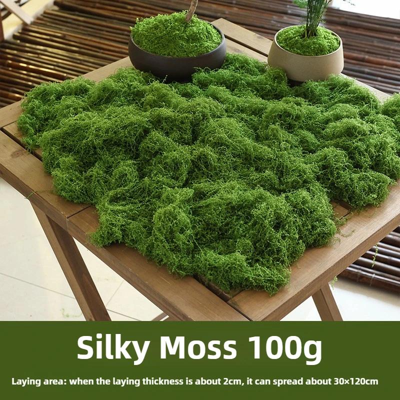 1-10PCS Artificial Moss Turf Bionic Faux Greenery Micro Landscape Arrangement Ornaments Lawn Bonsai Potted Scenery