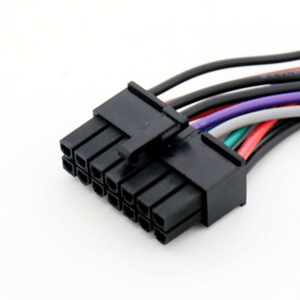 Durable 24 Pin to 14 Pin Main Power Supply Adapter Cable for Male Adapter to Female