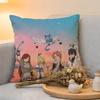 Cushion Cover  Linen  SkinFriendly Soft Decorative Case For Sofa Home Decor Vintage Anime FFairy Tail Classic Pillow cover