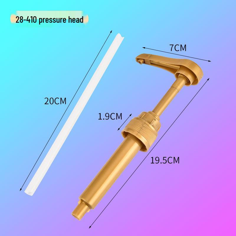 

Gold Fruit Syrup Dispenser Pump - Food Pump Head