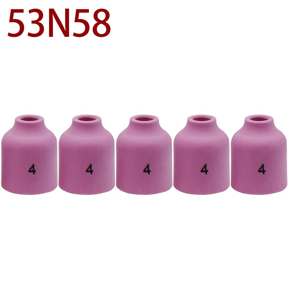 5XTIG Gas Lens Alumina Nozzle Ceramic Cups 53N59 53N58 53N60 53N61 53N61S For SR WP- 9/20/25 TIG Welding Torch Welding Material