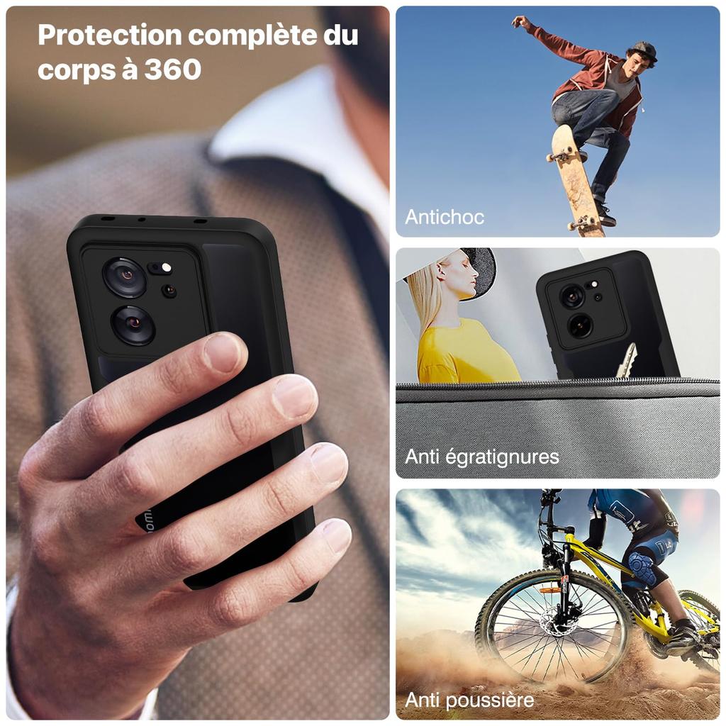 360 Vollschutzhülle für Xiaomi Redmi Note 13 12 11 11S 10 9 9S Pro Plus Max 13C 12C 12 10C 9 9A 9T 9C Doppelseitige Hülle