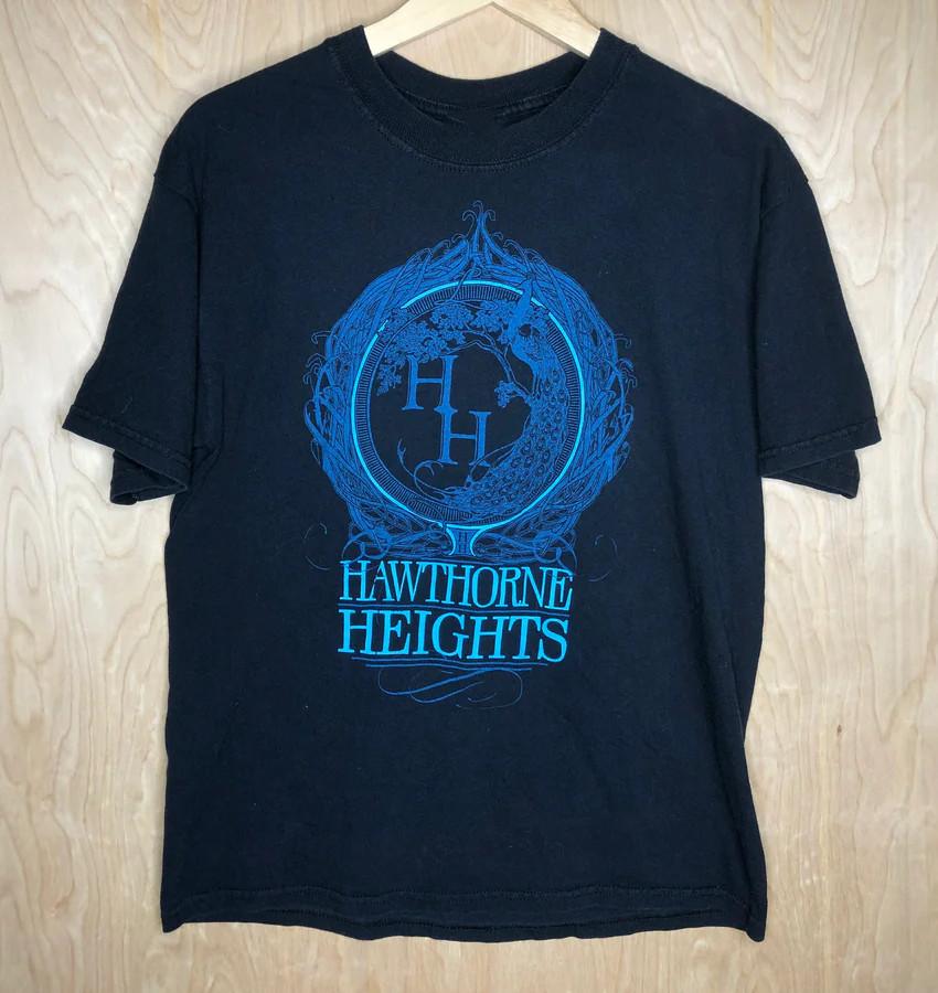 

2006 Hawthorne Heights Tour Shirt Black Unisex S-5XL ND1599 Unisex T-Shirt XXXXL