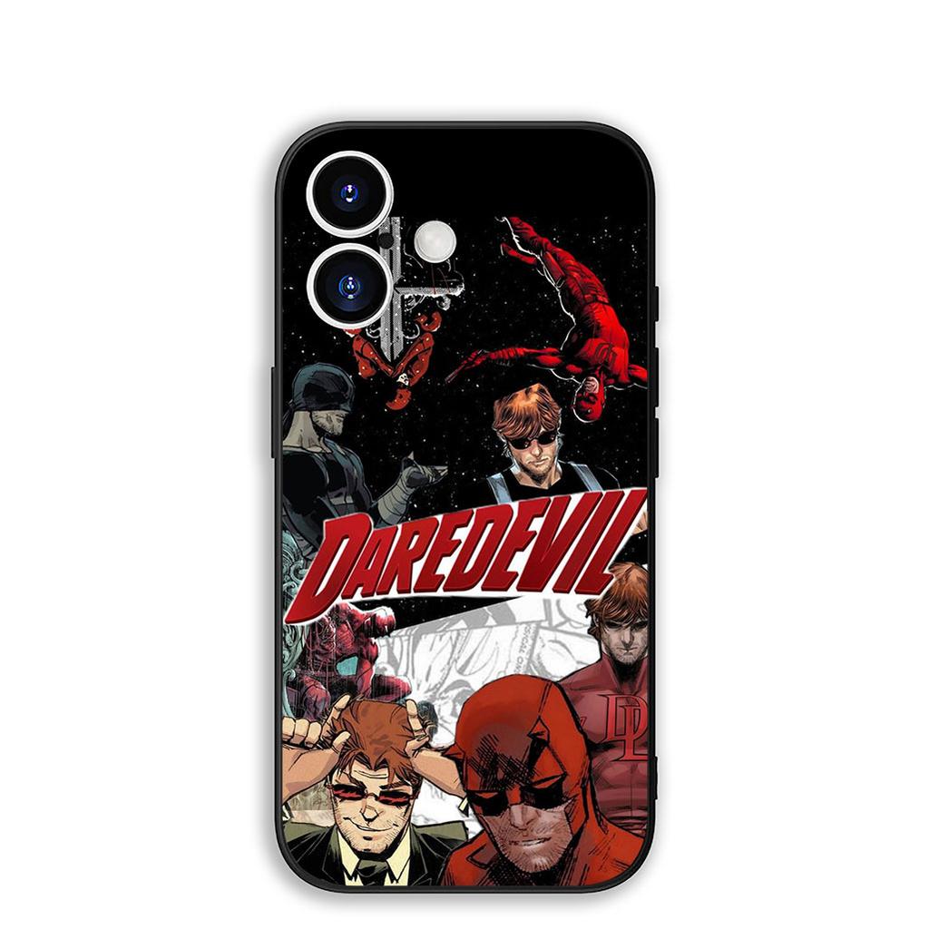 Cover for Apple iPhone 17 16 Plus 13 12 Pro Max Mini X XR Xs ProMax 16E 15+ 17+ Air Phone Case Poster Daredevil Marvel