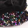 Hat Women's Sequined Fashionable Warm Knitted Painter's Beret