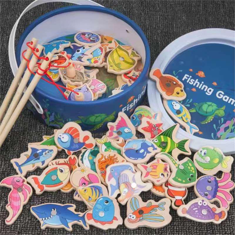 Toddler Educational Magnet Fishing Game for Ages 1-3 Years - Concentration and Thinking Training Toy