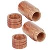 10Pcs Wooden Essential Oil Cylinder Box Storage Bottle Container Travelling Carrier Case2.9cm Outer Diameter