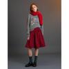 ELLE KIDS Girls' Wide Waist Pleated A-Line Skirt