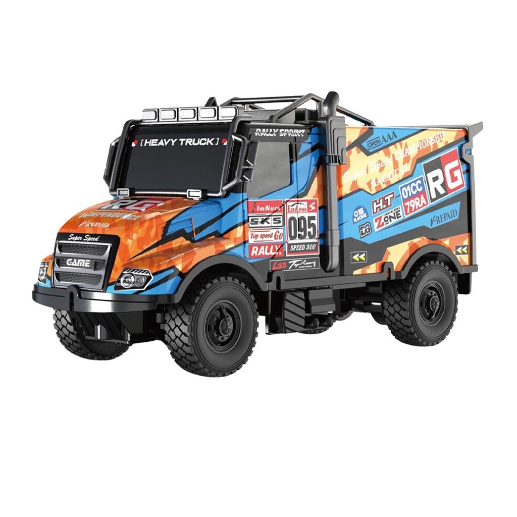 Camion Radiocomandato Illuminato 27MHz Cabina US Dietro Motori Veicolo Giocattoli Per Ragazzi Auto Elettrica Radiocomandata Con Luci LED