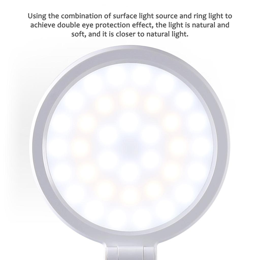 LED Eye Care Desk Lamp USB Rechargeable Foldable Study Light for Students Smart Reading Table Lamp
