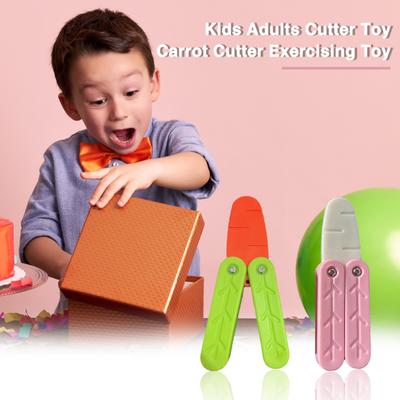 Carrot Gravity Cutter Fidget Toy Funny 3D Print Stress Relief Decompression Portable Kids