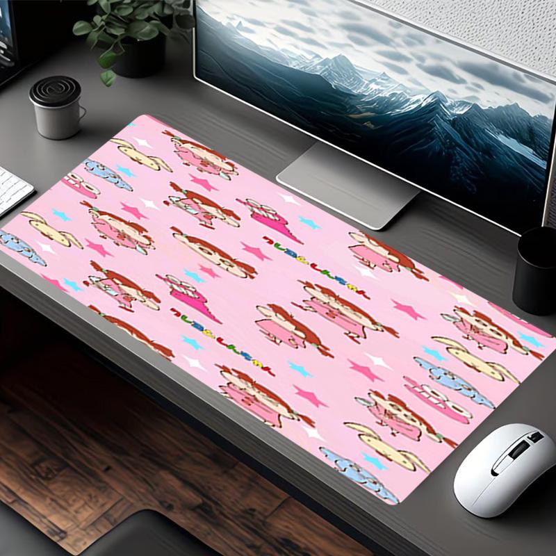 Crayon Shin Print Mouse Pad, for Keyboard Pad Laptop PC Mat for Office Home Use, Desk Decor, Perfect Birthday Gift for Gamers