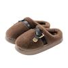 Plush cotton slippers women's autumn and winter new indoor home non-slip thick bottom warm men's cotton slippers