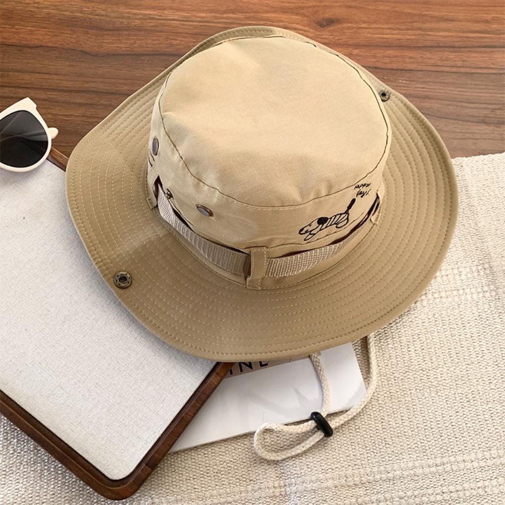 Y2K Western Cowboy Hat Visor Sunscreen Fisherman Hat Fashion Puppy Bucket Hat  Travel
