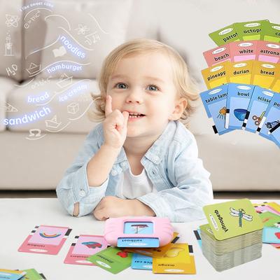 Μιλάνε FlashCards για Παιδιά Ηλεκτρονική Μηχανή Πρώιμης Εκπαίδευσης Παιχνίδι Montessori Flash Card Προσχολικής Ηλικίας Κορίτσι Δώρο Ταξίδι