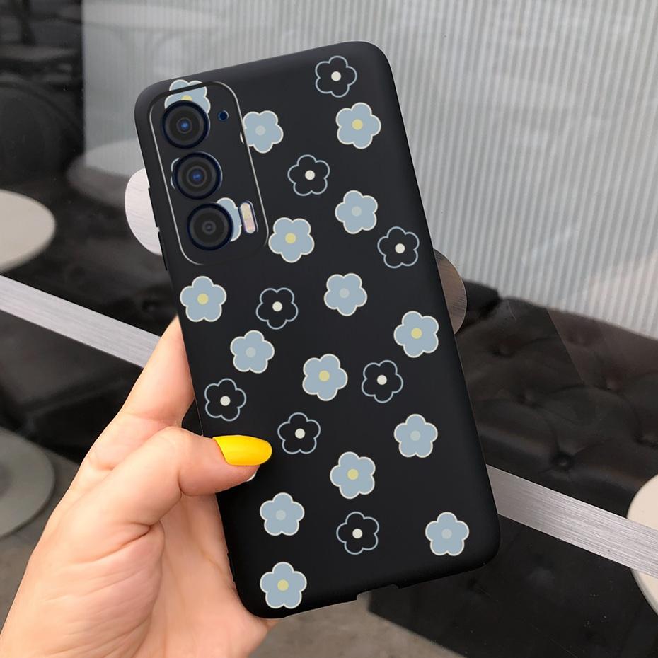 Silicon Case For Motorola Edge (2021) / Edge 5G UW (2021) Fashion Sunflower Daisy Pattern Soft Phone Cases For Edge 2021 XT2141