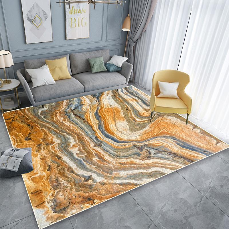 Modern Abstract Anti-slip Carpet Living Room Decoration Easy Clean Rugs Sofa Area Rugs Home Bedroom Cloakroom Washable Floor Mat