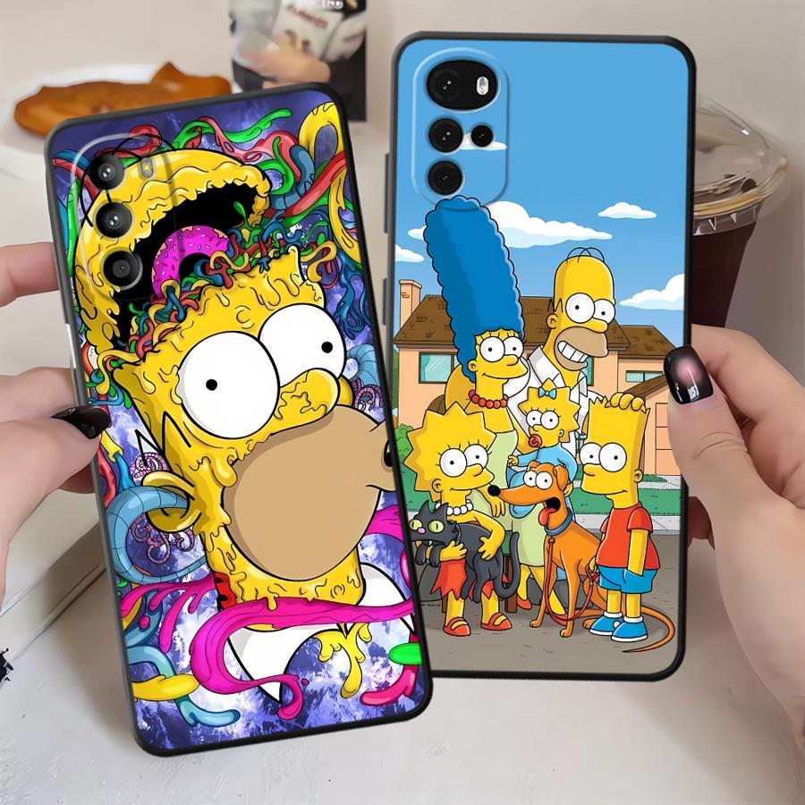 The S-simpsons Cartoon Funda Phone Cover Case for Moto X30 Pro Edge 20 30 S30 Pro