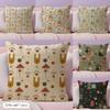 Boho Plant Nordic Cushion Cover Natural Linen Organic Fabric DoubleSided Printing Couch Pillow Covers Home Decor