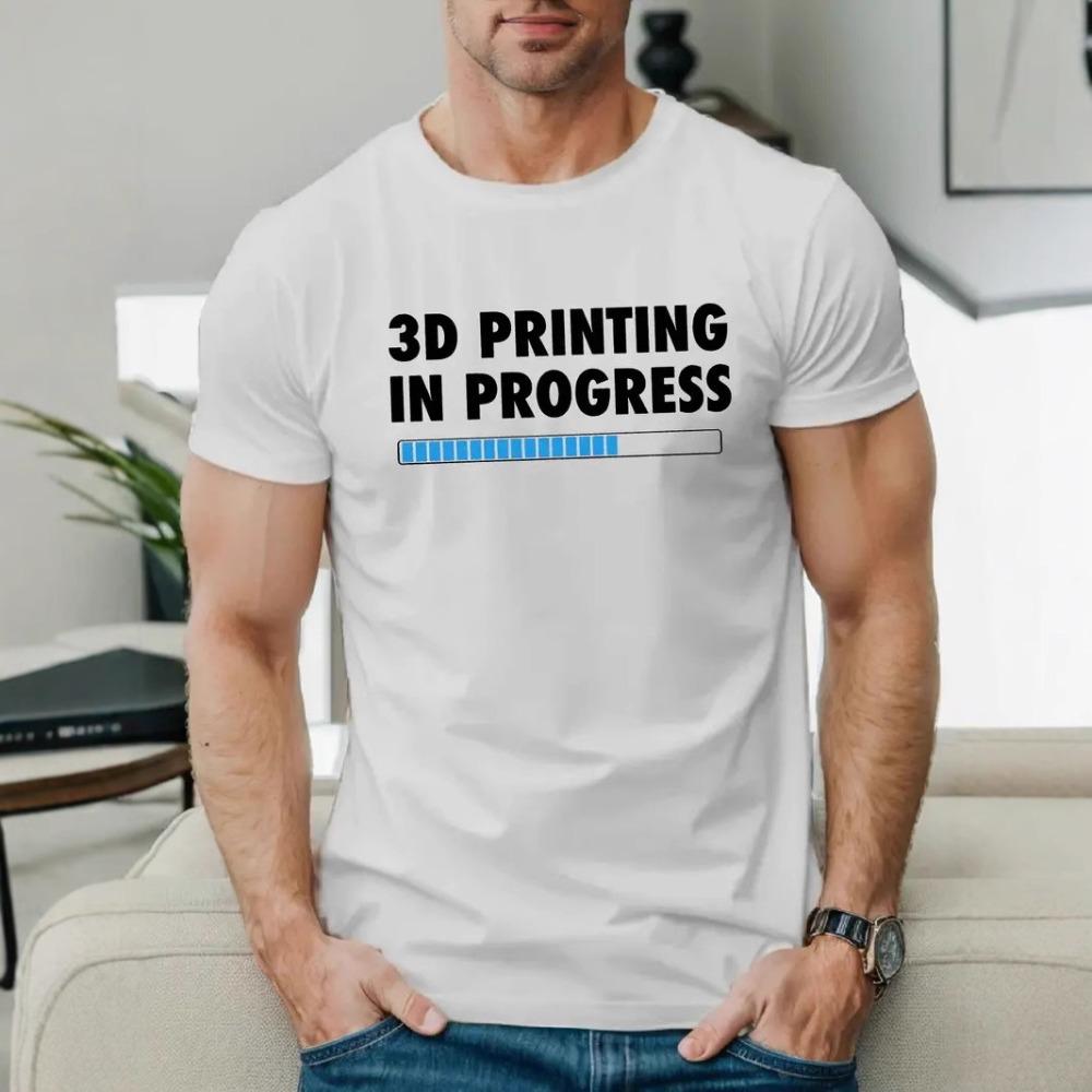 Cotton Printed Men's T-Shirt, Soft & Breathable O-Neck Short Sleeve Tee, Funny Casual Style T-Shirts
