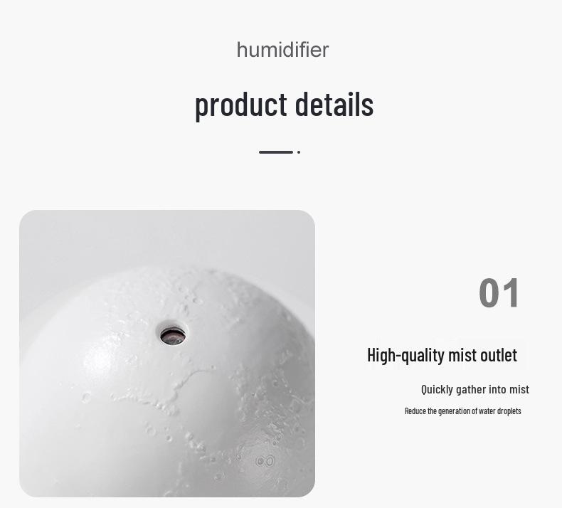 Planet Mini Humidifier & Night Light: Multifunctional, Silent Spray, Ideal for Bedroom Decor & Gifts