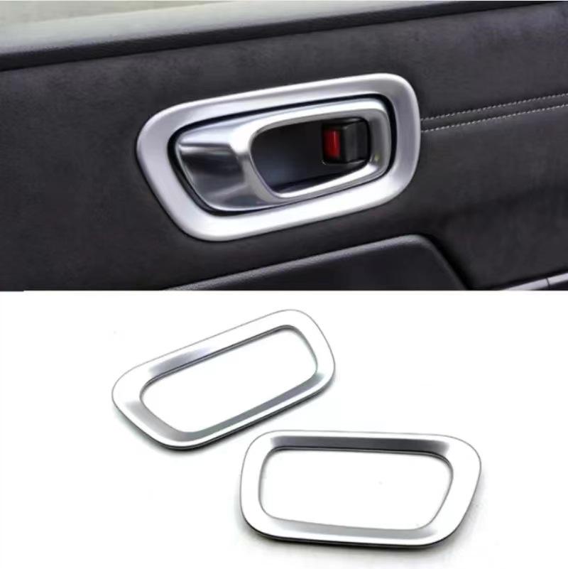 Honda Stepwgn 22-23 Interior Door Handle Frame, Bright Black Door Bowl Ring Decoration.