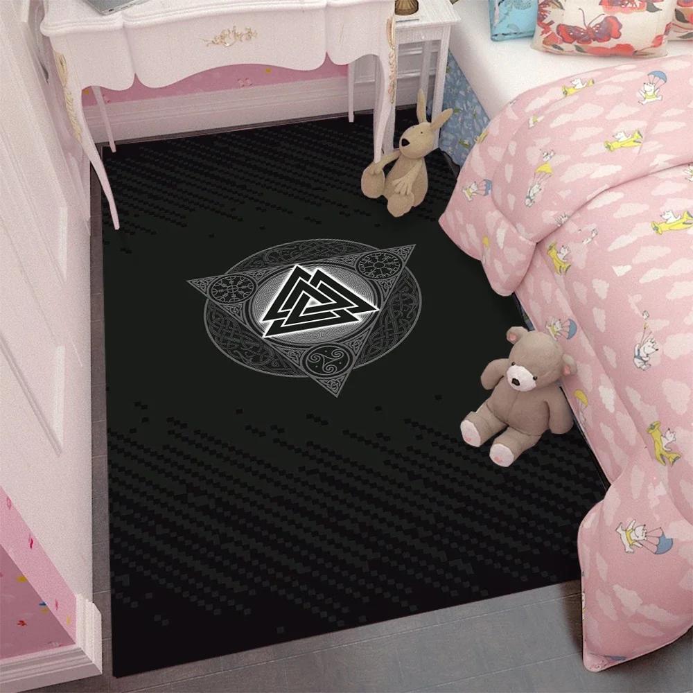 Simple Carpet Cartoon Living Room Bedroom Kitchen Sofa Table Balcony Rug Non-slip Washable Mat Exquisite Home Ornaments