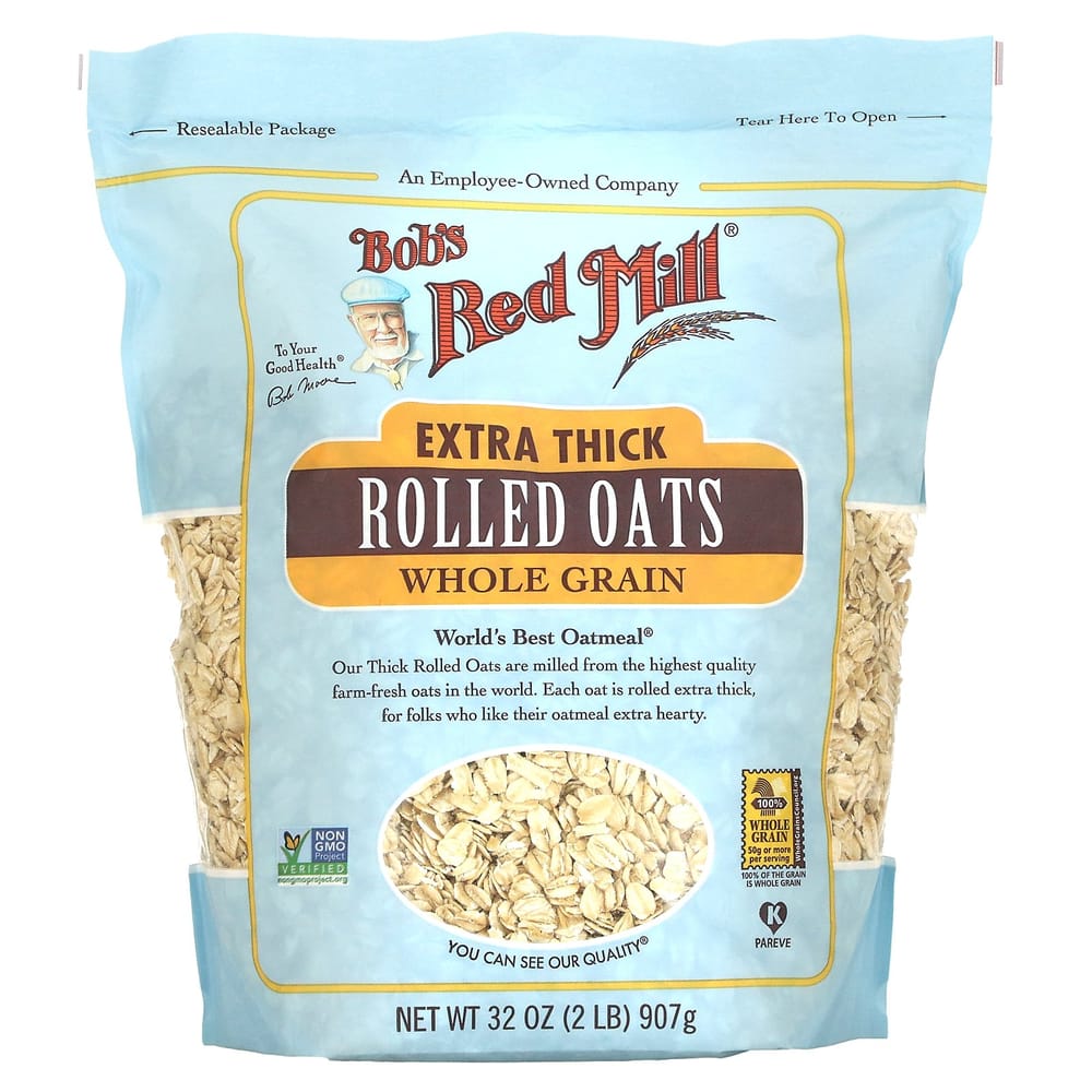 Bob s Red Mill Extra Thick Rolled Oats Whole Grain 907g (32oz)