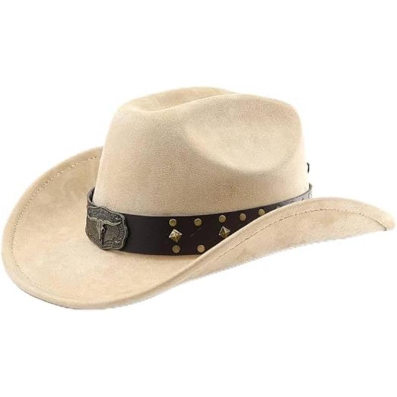 JYL TS DIY Западно-ковбойская шляпа Унисекс Европейский Винтажный Стиль Джазовая шляпа beige_M(56-58cm） персидский сливовый