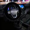5pcs Plush Car Steering Wheel Cover & Safetybelt Shoulder Protector, Handbrake Cover & Armrest Box Pad