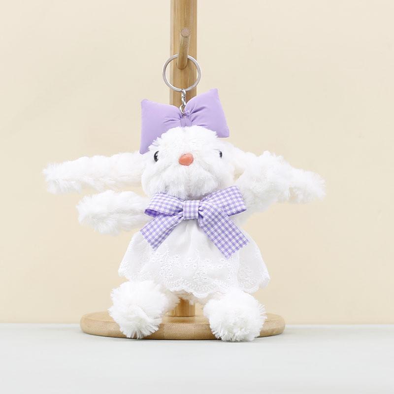 Eared Big Rabbit Stuffed Animal Keychain Plush Toy For Childrens Gift Idea