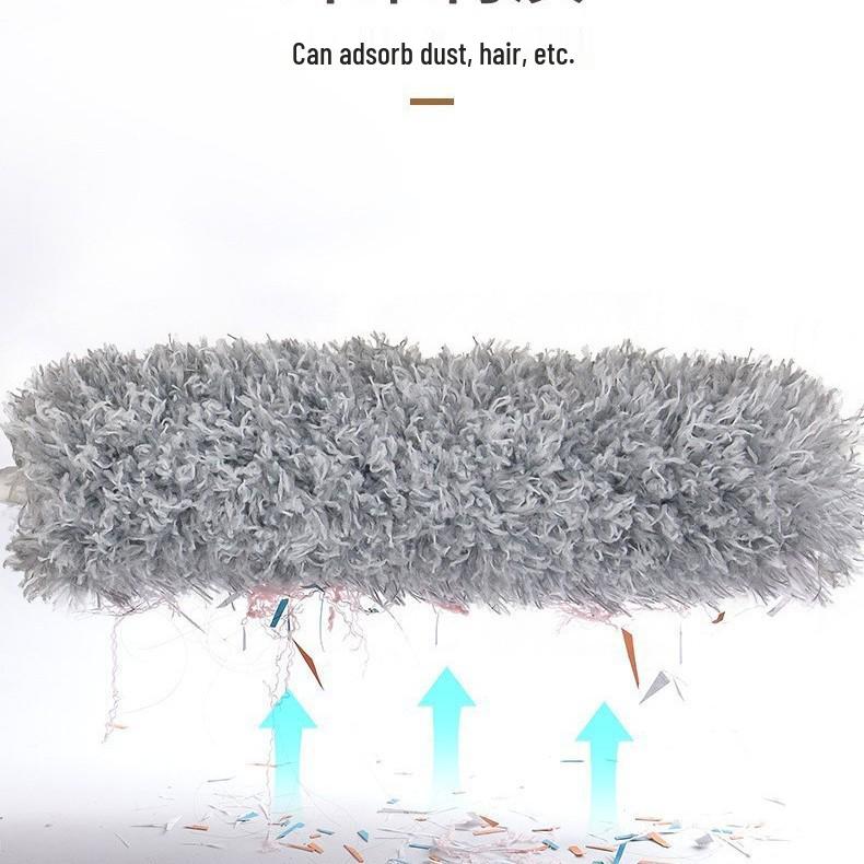 Premium Multi-functional Bendable Duster with Long Retractable Handle & Hygienic Fiber Feathers