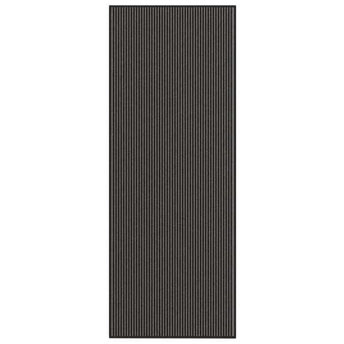 VidaXL Paillasson noir et gris à rayures 115x300 cm 4105598