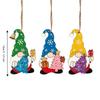 3 Pcs 2D Flat Christmas Tree Ornaments Wooden Christmas Decor Xmas Hanging Pendant  Christmas Tree