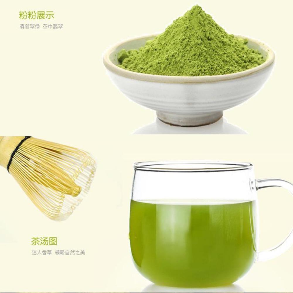 Organic Matcha Powder 100g Pure Green Tea Bags Portable Instant Health Boost Energy