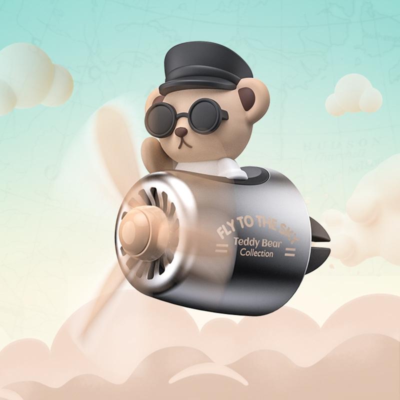 Styling Auto Aromatherapy Cute Bear Perfume Diffuser Air Vent Lovely Car Accessories Souvenir Present