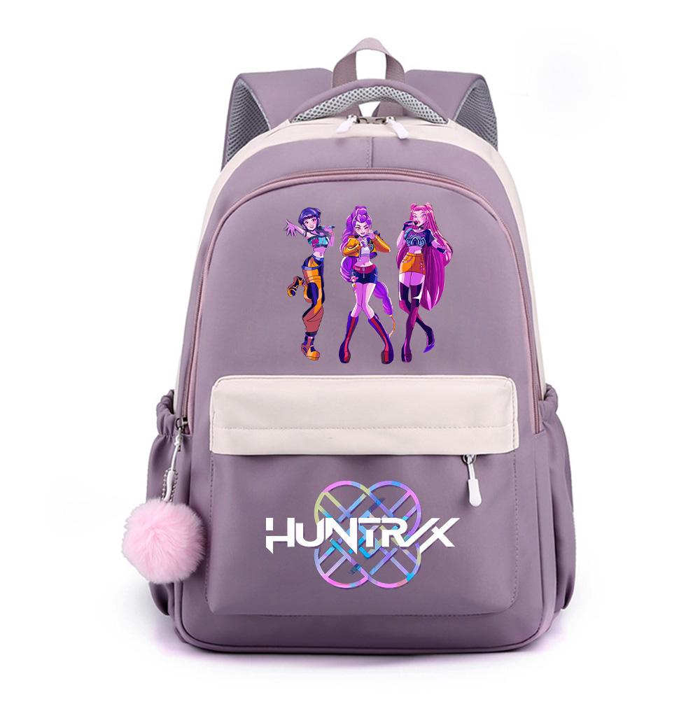 Söt K-Pop Tryckt Ryggsäck med Stor Kapacitet för Tonåring Student Flicka Pojke Skolväska Bokväska Barnpresent Kvinnor Vattentät Resväska Mochila