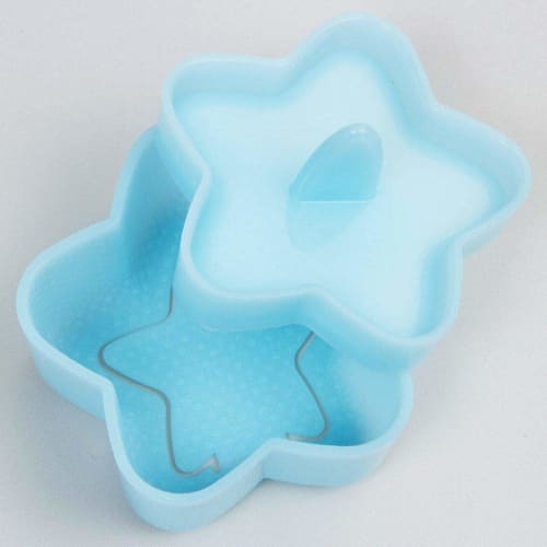 Wahei freiz Akebono Sangyo Rice Ball Shape, Star Shape, Blue, Easy to extrude, Cute shaped rice balls are completed, Double embossed process prevents
