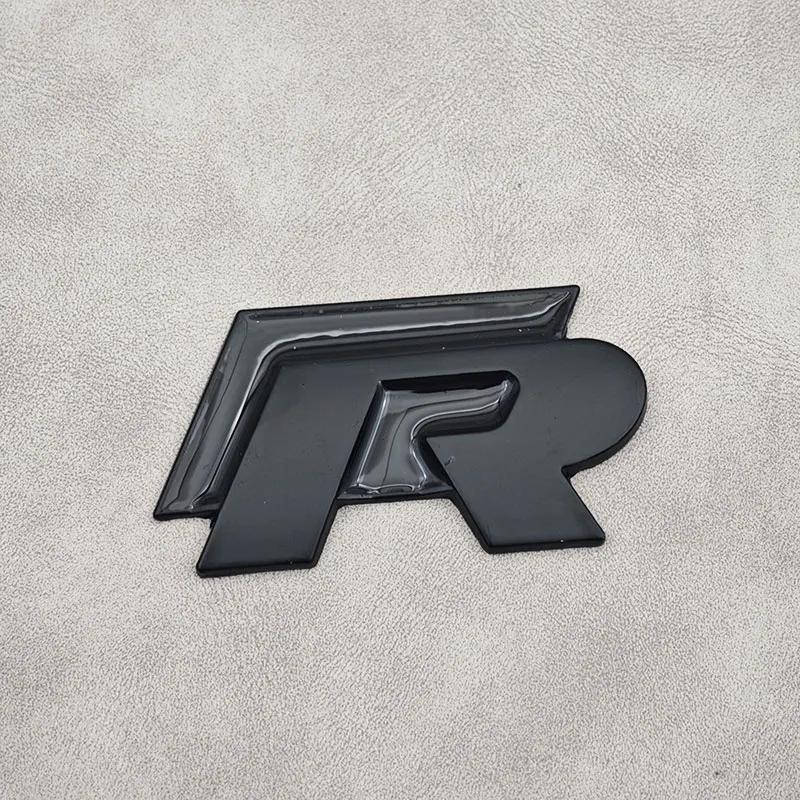 

3D Metal R Line R Logo Front Grill Emblem Car Rear Trunk Sticker For Volkswagen VW R Line Golf 4 5 6 7 Touran Polo Accessories