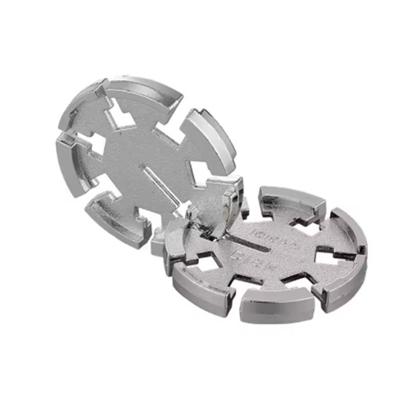 Волшебные IQ Игры Головоломки из Металла Снежинка Головоломки для Взрослых Подростков Детей Разблокируемые Образовательные Игрушки Подарки