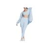 Nike ZenB Solid Color High-Waisted Elastic Casual Sports Pants Women Bottoms Light-Blue DQ6016-441