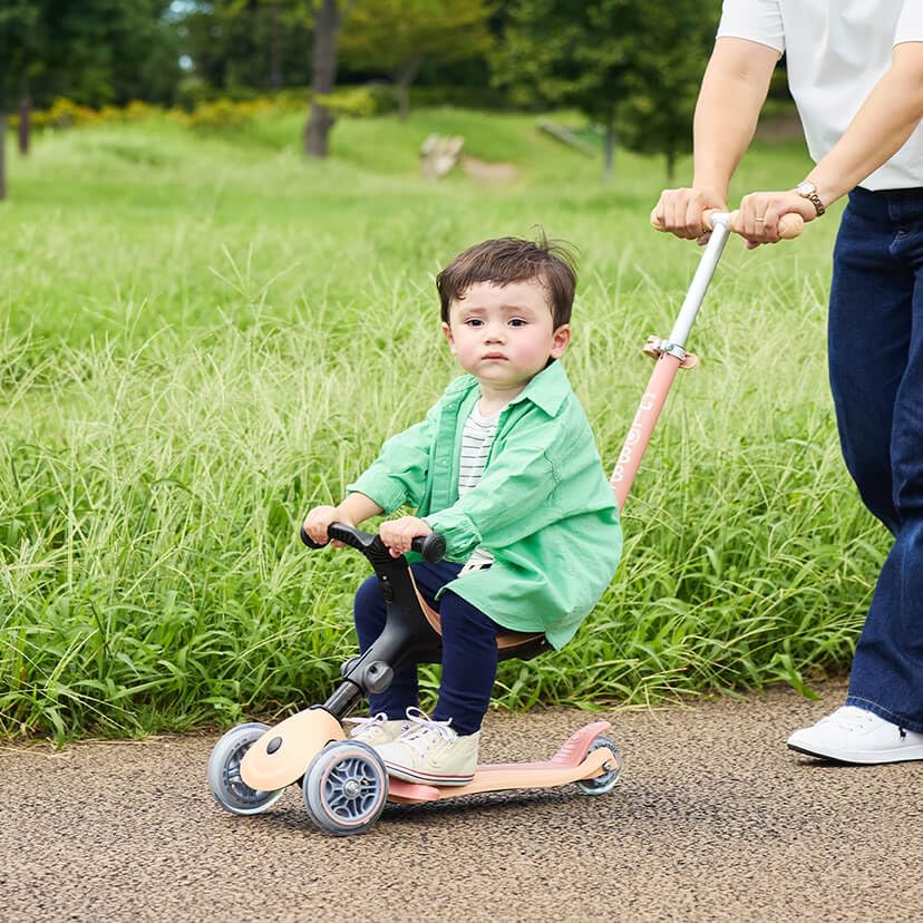 GLOBBER Go Up Transformable Toy for Enjoyment WLGB694506 ECO/Peach 3-Wheel Long-Term