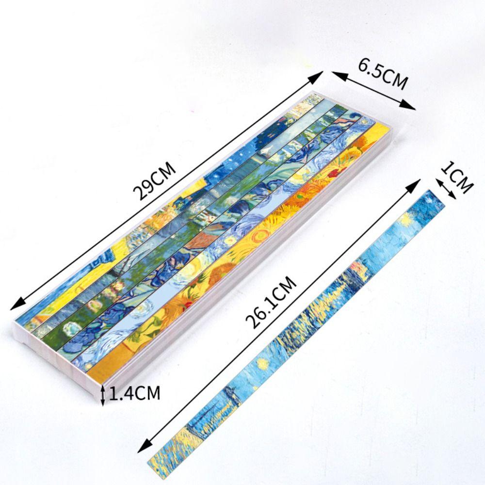 600pcs Oil Painting Star Origami Double Sided Printing Pattern Paper Folding Home Decoration