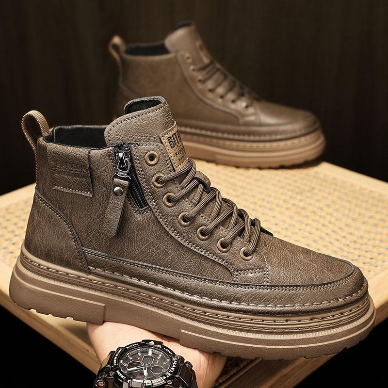 [Hot Sale] 2024 Winter Trend Men's Boots, Retro Men's Boots, British High Top Martin Boots