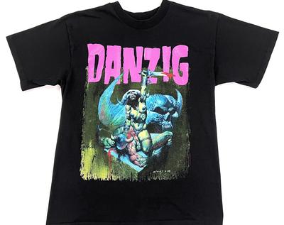 Vintage 90s DANZIG III How The Gods Kill 1992 Tour Concert T Shirt - with Tour Cities On Back