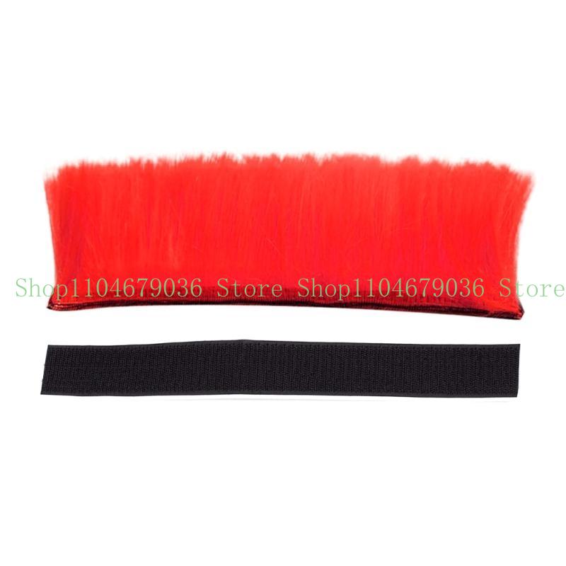 652F Cosplay Styling Hair Patches Hairpiece Universal Motorcycle Scooter Helmet Hair Motorbike Helmet Stickers